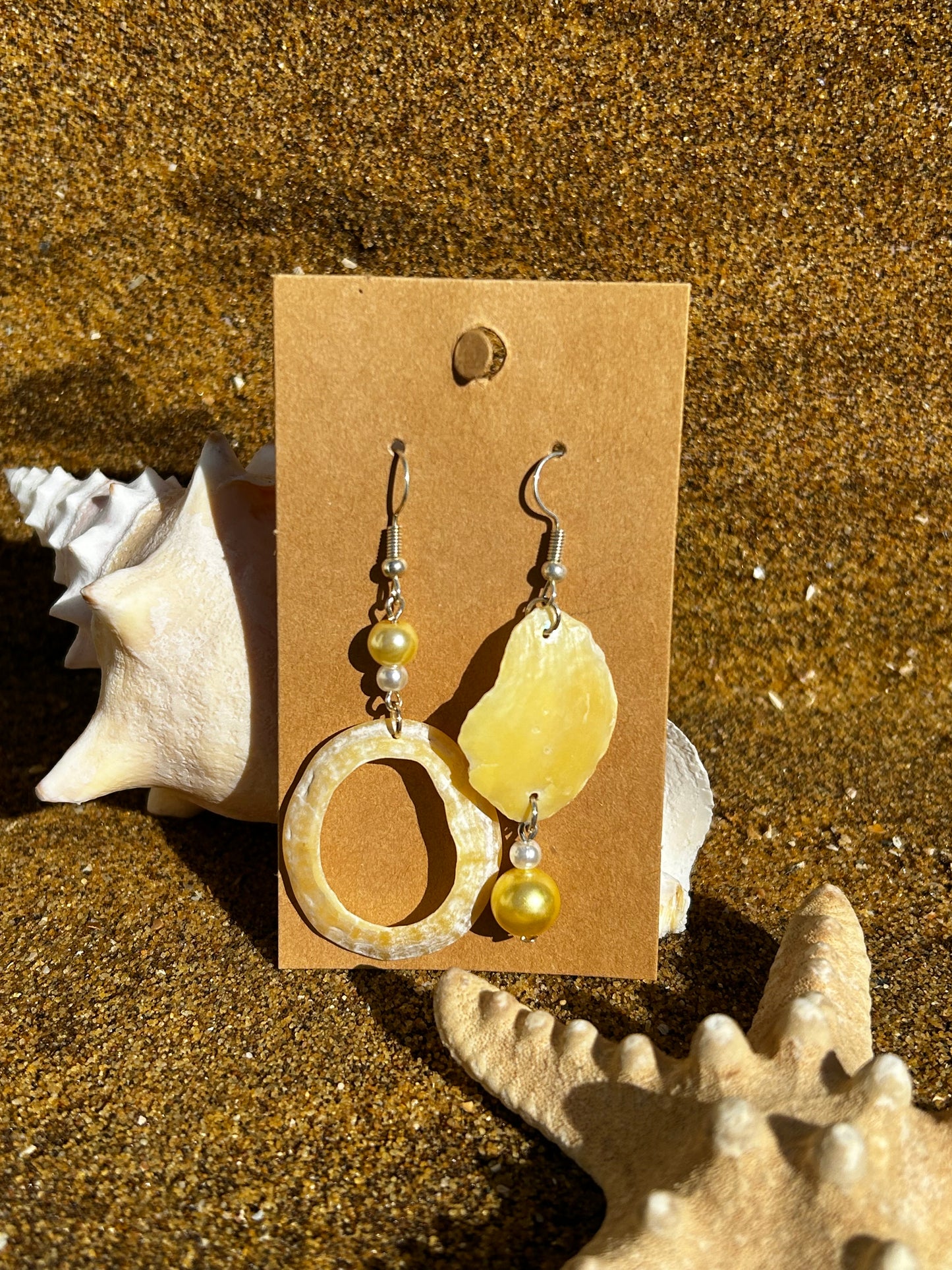 Oceans Rainbow Earrings - Yellow