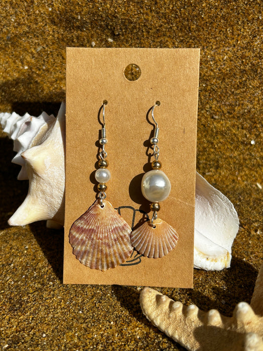 Oceans Rainbow Earrings - Red and Orange