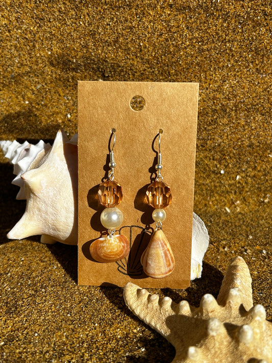 Oceans Rainbow Earrings - Orange