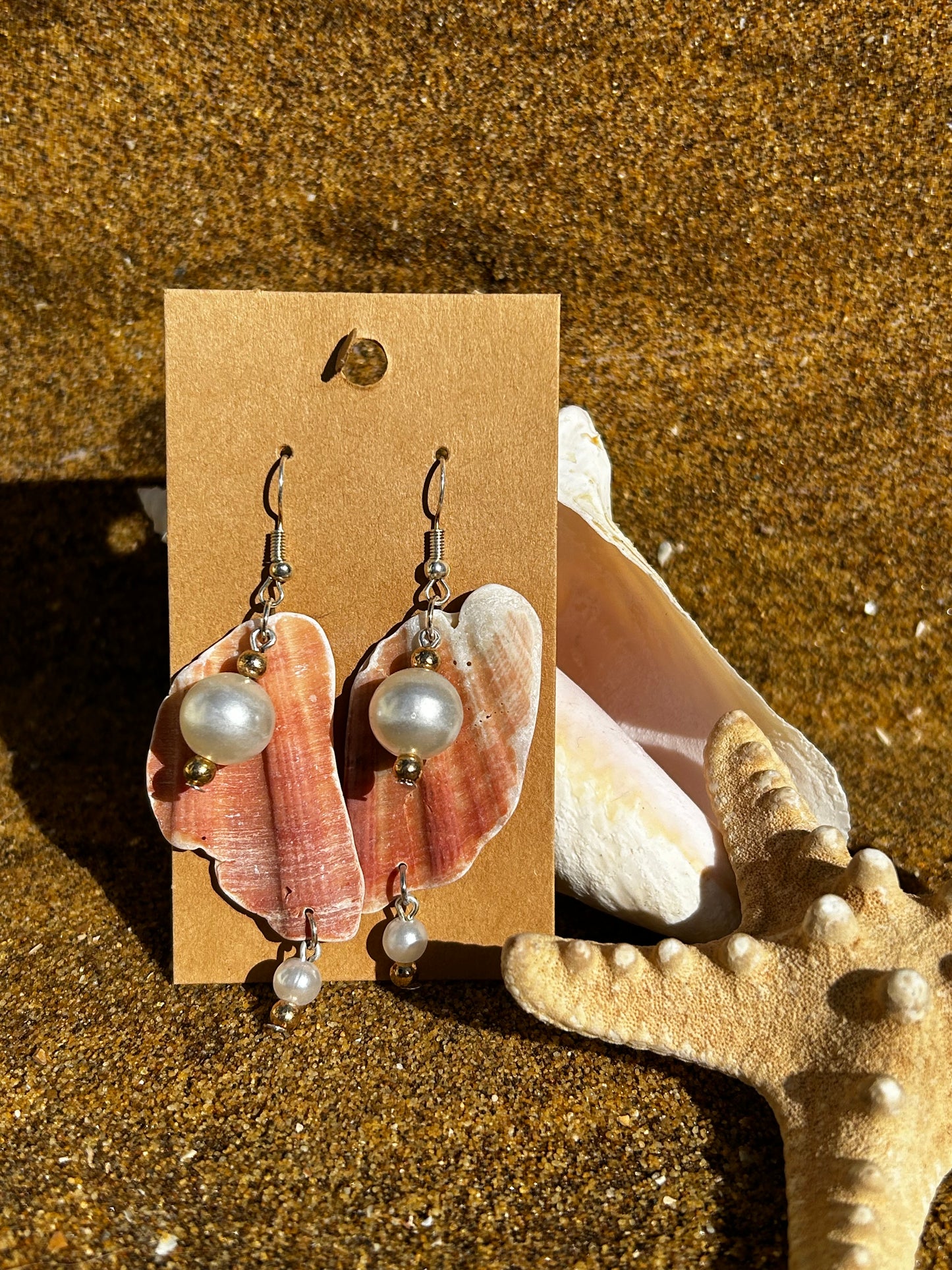 Dowager Queen Scallop Earrings